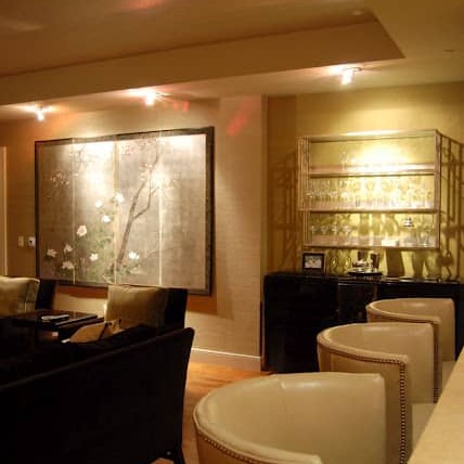 Dining area and bar interior design
