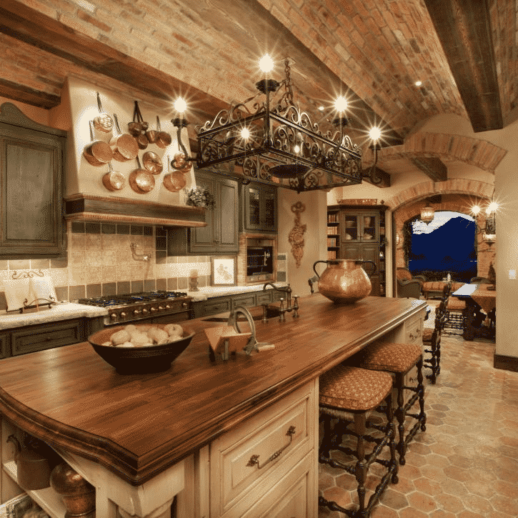 Italian rustic kitchen interior design