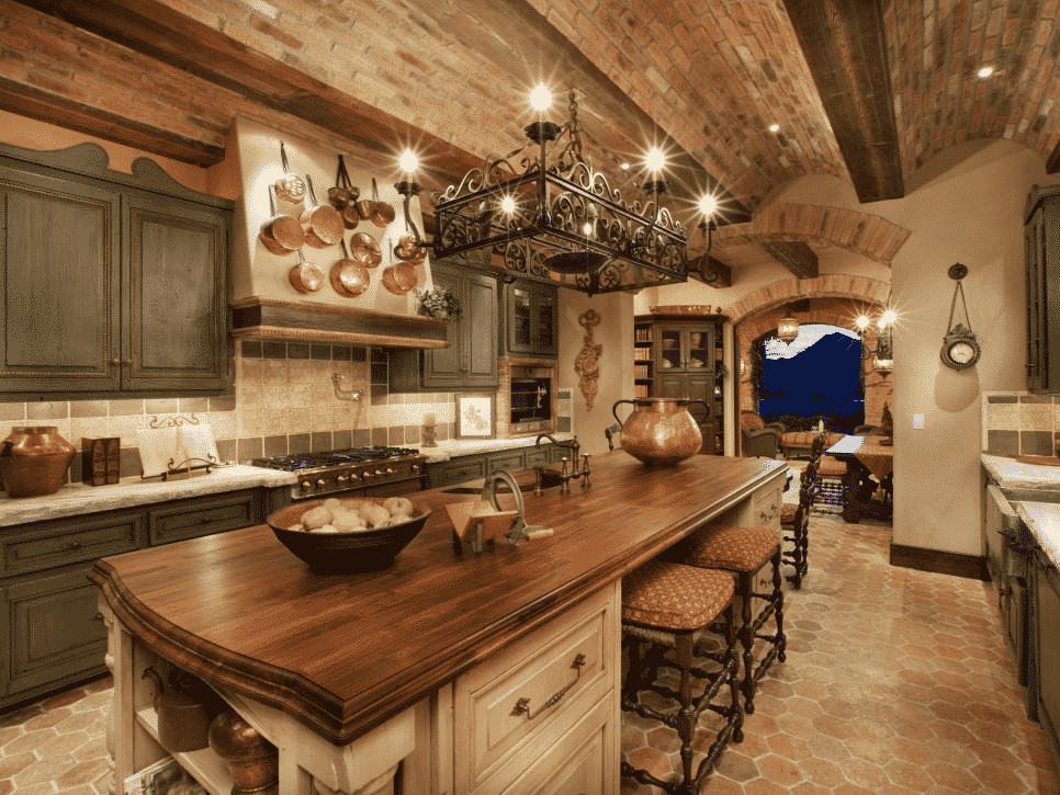 Italian rustic kitchen interior design