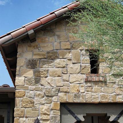 Exterior of a stone home