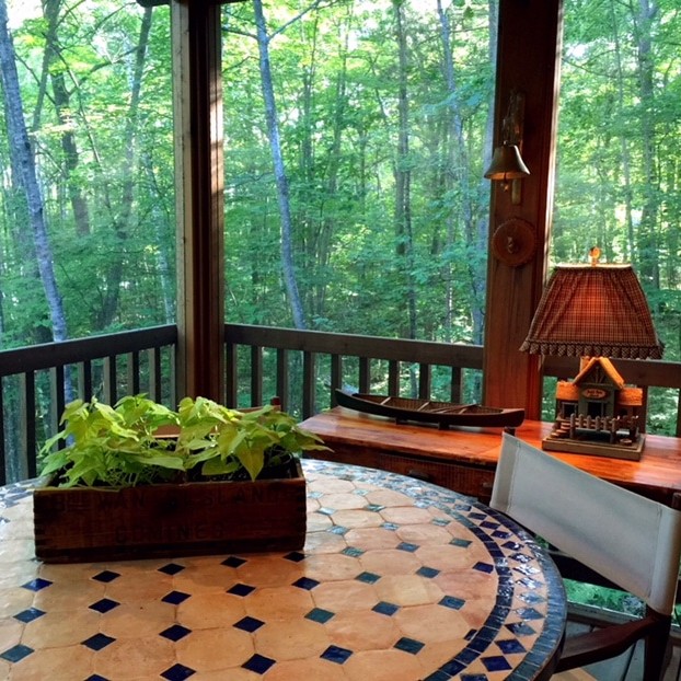 Beautiful enclosed deck interior design