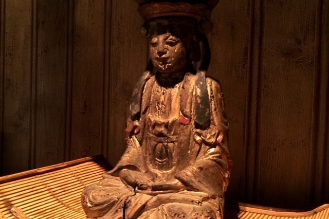 Close-up of a statue used in interior decorating